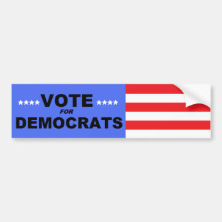 Stemming voor democraten - bumperstickers