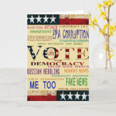 Stemming voor democratie kaart (Gele Bloem)