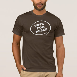 Stemming voor donkere T-shirt voor de vrede