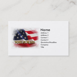 Stemming voor mij visitekaartje