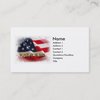 Stemming voor mij visitekaartje