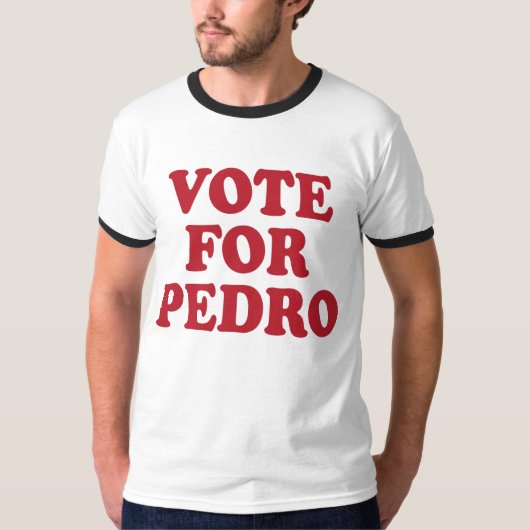 Stemming voor Pedro T-shirt (Voorkant)