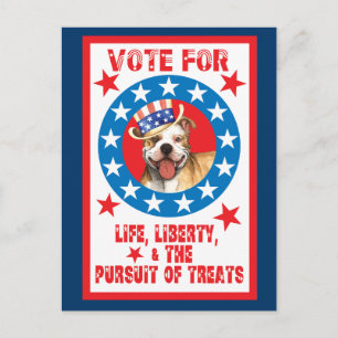 Stemming voor Pit Bull Briefkaart