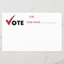 STEMMING VOOR UW KANDIDAAT.... FLYER