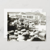 Stemming voor vrouwen, augustus 1908 briefkaart (Voorkant / Achterkant)