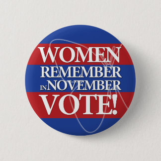 Stemming voor vrouwen in november - Button