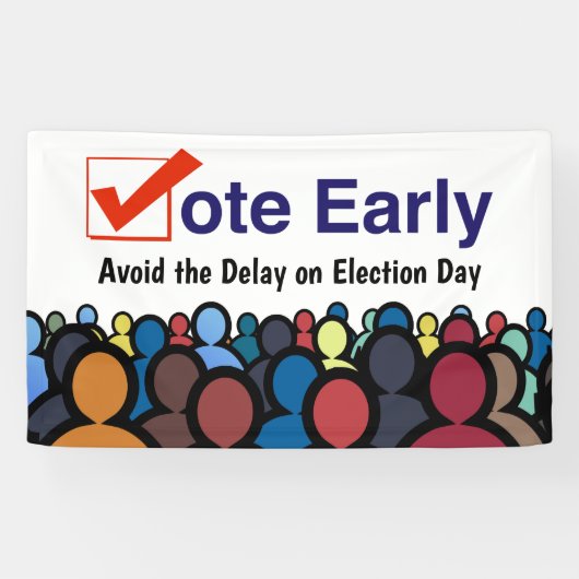 Stemming voortijdig spandoek (Horizontaal)