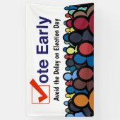 Stemming voortijdig spandoek (Verticaal)