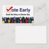 Stemming voortijdig visitekaartje (Voorkant / Achterkant)