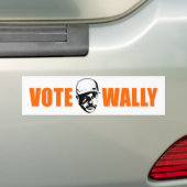 Stemming: Wally Bumpersticker (Op auto)