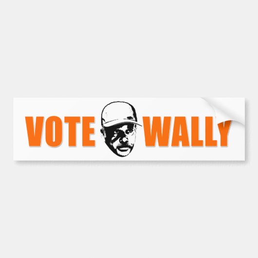 Stemming: Wally Bumpersticker (Voorkant)