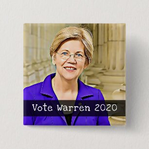 Stemming WARREN 2020 Button presidentsverkiezingen