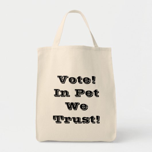 Stemming: we vertrouwen erop tote bag (Voorkant)