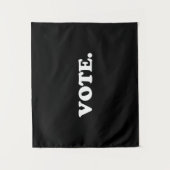 "Stemming" zwart wit Wandkleed (Voorkant)