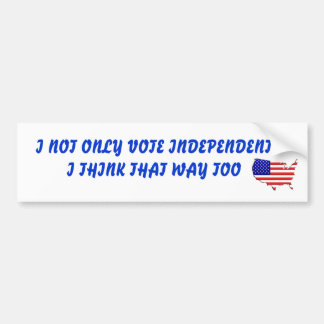Stemonafhankelijk Bumpersticker