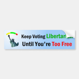 Stemonthouding Libertarian Bumpersticker