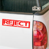 Stempel afwijzen bumpersticker (Op Truck)