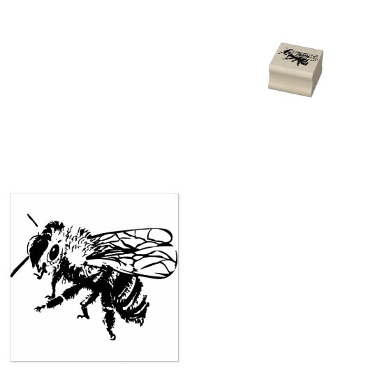 Stempel Biene, bee (Gestempeld)