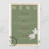  stempel Bruiloft Menu (Voorkant)