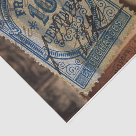 stempel collage tissuepapier (Detail)