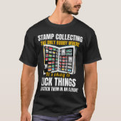 Stempel Collector Philatelist T-shirt (Voorkant)