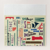  stempel: documentdecor legpuzzel (Horizontaal)