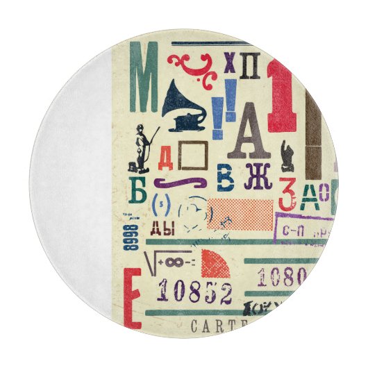  stempel: documentdecor snijplank (Voorkant)