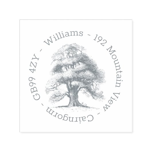 Stempel Eak Tree Home Address Self-Inking Stamp (Design)