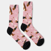 Stempel en Botten Roze Sokken (Rechts)