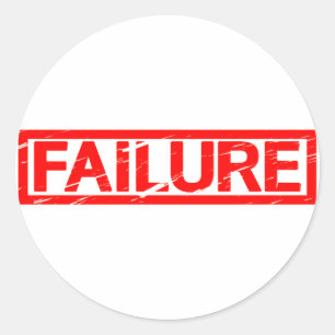 Stempel fout ronde sticker