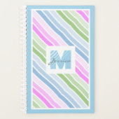 Stempel gestript modern monogram planner (Voorkant)