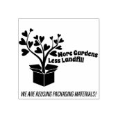 Stempel Hergebruik Verpakking w/Tree in Box (Afrduk)