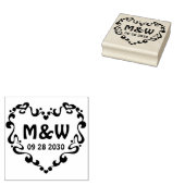 Stempel - JE TEKST & IDEE - HART VORM 3 (Gestempeld)