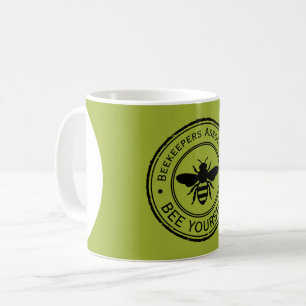 Stempel - JOUW TEKST - BEE 1 - Fan Fun Koffiemok