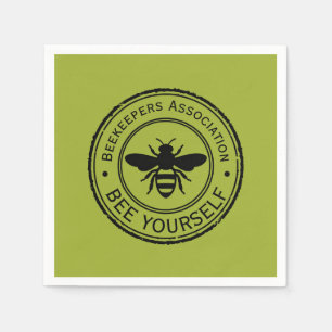 Stempel - JOUW TEKST - BEE 1 - Fan Fun Servet