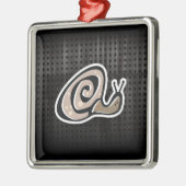 Stempel; Koel Metalen Ornament (Links)