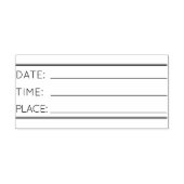 STEMPEL MET TIJD DATUM PLAATS VOOR ZELF-INKEN (Afrduk)