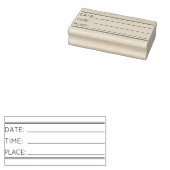 STEMPEL MET TIJD DATUM PLAATS VOOR ZELF-INKEN (Gestempeld)