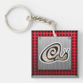 Stempel; Metaalblik Sleutelhanger (Voorkant)