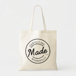 stempel op een waanzinnige manier tote bag