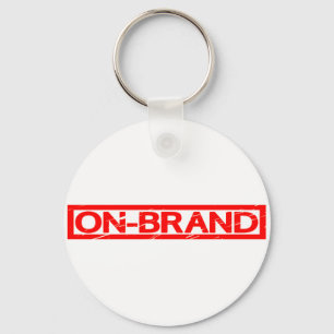 Stempel op merk sleutelhanger
