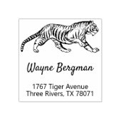 Stempel retouradres voor tijgerovers (Afrduk)