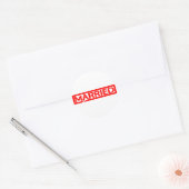 Stempel Ronde Sticker (Envelop)