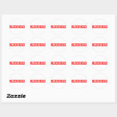 Stempel Ronde Sticker (Vel)