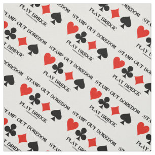 Stempel uit Boredom Play Bridge Vier kaartsleuven Stof