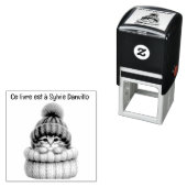 Stempel van gekat hout met wol. (In situ)