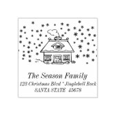 Stempel van het postadres van het pakhuis (Afrduk)