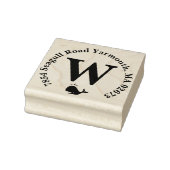 Stempel van het terugzendadres van de walvismagnet (Stempel)