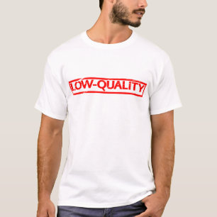 Stempel van lage kwaliteit t-shirt
