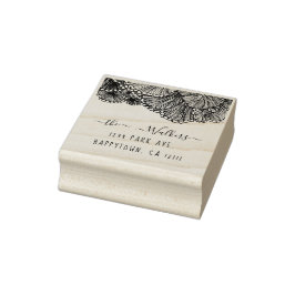 stempel van terugzendadres van seashell